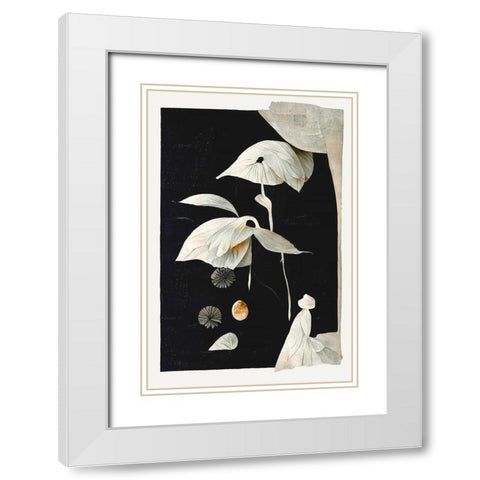 The Seed White Modern Wood Framed Art Print with Double Matting by Treechild