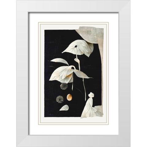 The Seed White Modern Wood Framed Art Print with Double Matting by Treechild