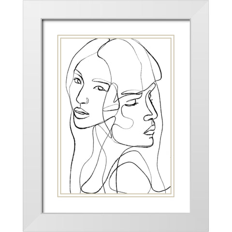 The Truth White Modern Wood Framed Art Print with Double Matting by Treechild