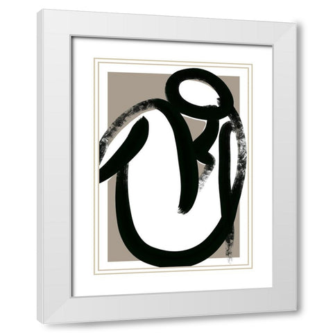 Closer White Modern Wood Framed Art Print with Double Matting by Treechild