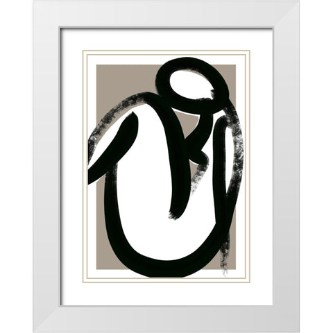 Closer White Modern Wood Framed Art Print with Double Matting by Treechild