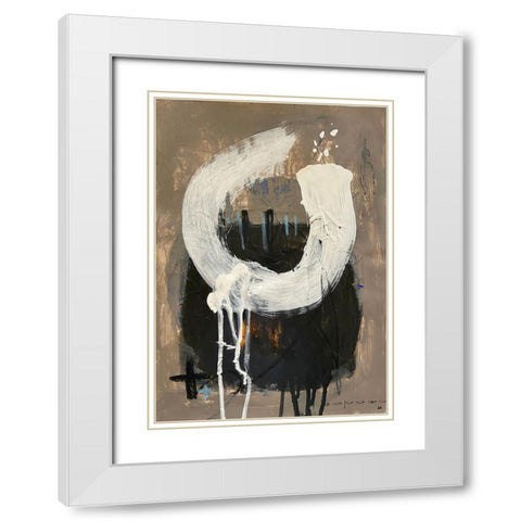Fresh Start 3 White Modern Wood Framed Art Print with Double Matting by Raposo, Afranio