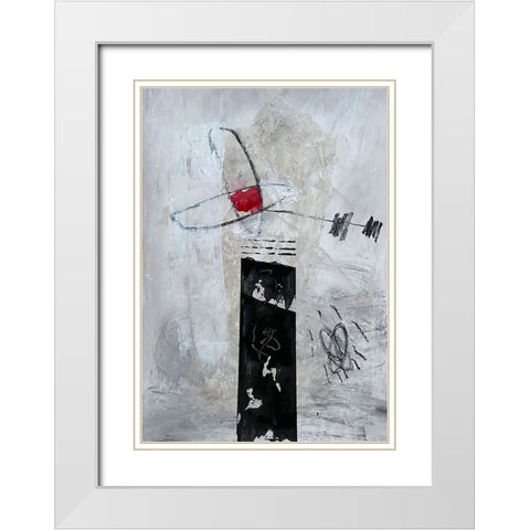 Fresh Start 2 White Modern Wood Framed Art Print with Double Matting by Raposo, Afranio