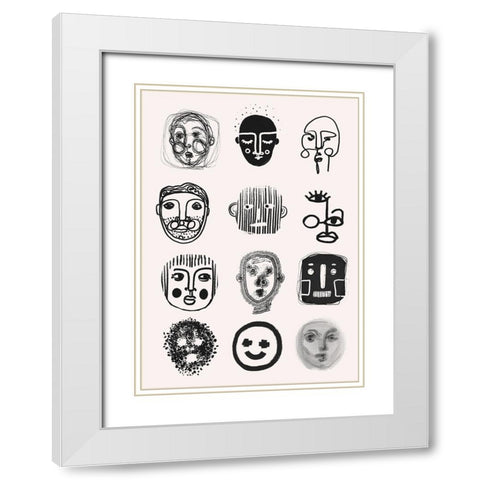 Twelve White Modern Wood Framed Art Print with Double Matting by Treechild