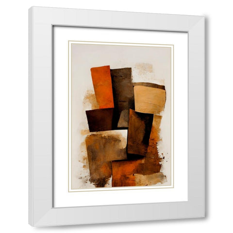 Turf White Modern Wood Framed Art Print with Double Matting by Treechild