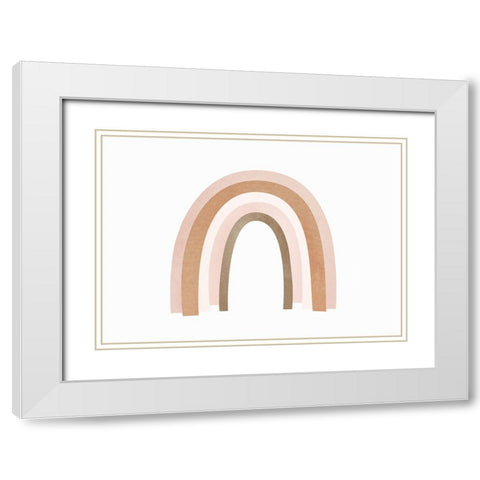Little Rainbow White Modern Wood Framed Art Print with Double Matting by Pienaar, Kathrin