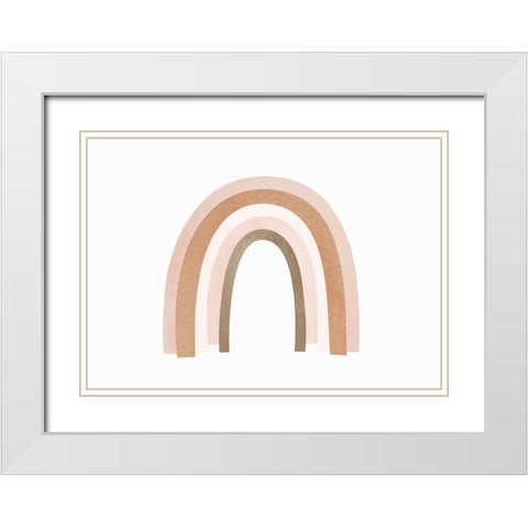 Little Rainbow White Modern Wood Framed Art Print with Double Matting by Pienaar, Kathrin