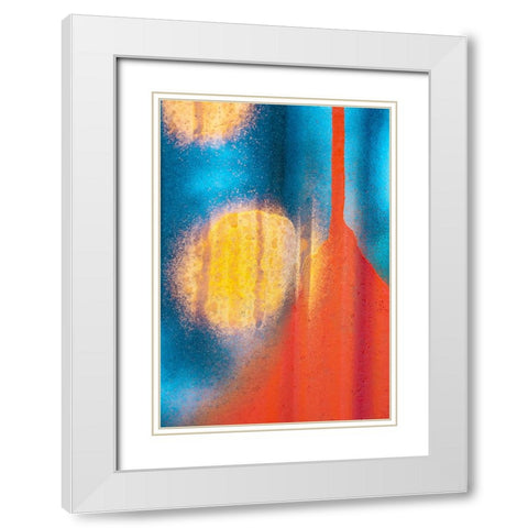 Untitled White Modern Wood Framed Art Print with Double Matting by Ali Amir, Abbas