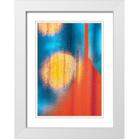 Untitled White Modern Wood Framed Art Print with Double Matting by Ali Amir, Abbas
