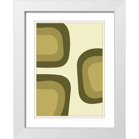 Boo White Modern Wood Framed Art Print with Double Matting by Grace Agustin, Wendy