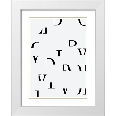 World White Modern Wood Framed Art Print with Double Matting by Grace Agustin, Wendy