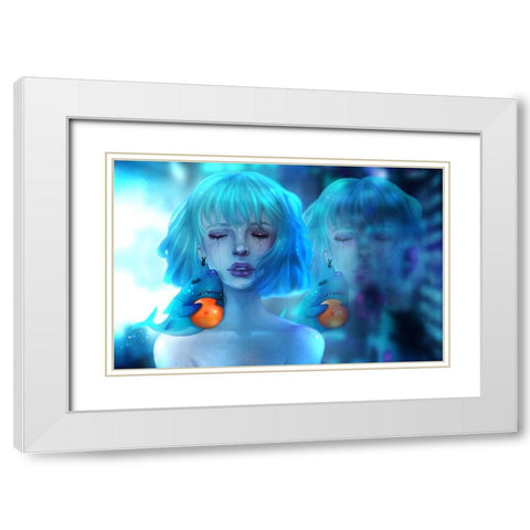 Love for Dragon Ball Z White Modern Wood Framed Art Print with Double Matting by Griesel, Jolene