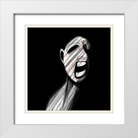 Depretion White Modern Wood Framed Art Print with Double Matting by Jarotdjunaedi