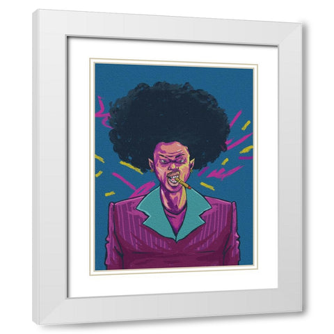 regular joe White Modern Wood Framed Art Print with Double Matting by msonthe, Joshua