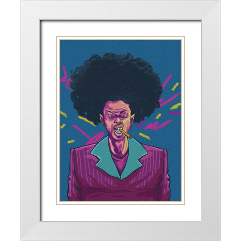 regular joe White Modern Wood Framed Art Print with Double Matting by msonthe, Joshua