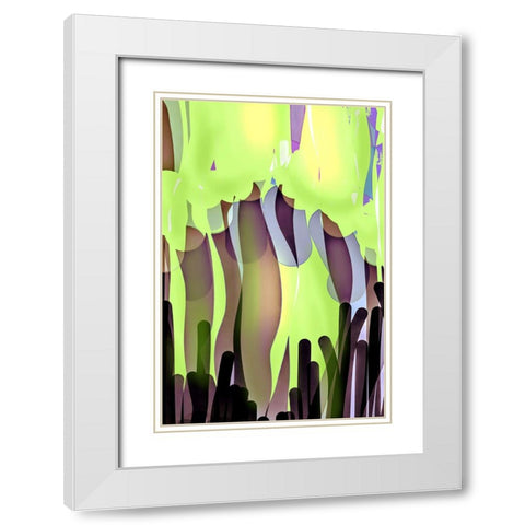 Rain Forest White Modern Wood Framed Art Print with Double Matting by Silva, Dpaulinos