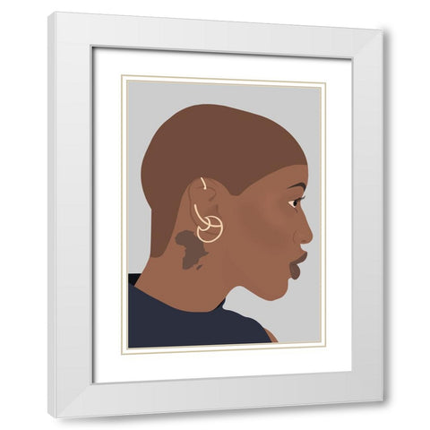 Beautiful Africa White Modern Wood Framed Art Print with Double Matting by Rodrigues, Sabrina
