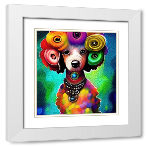 Spa Day White Modern Wood Framed Art Print with Double Matting by Day, Ruth