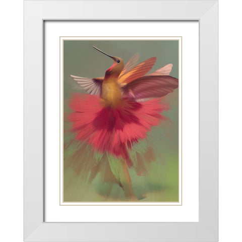 Ecstasy of Flight White Modern Wood Framed Art Print with Double Matting by Day, Ruth