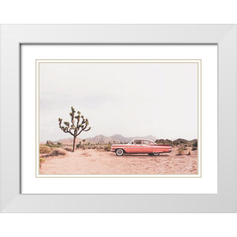 In the desert White Modern Wood Framed Art Print with Double Matting by Pienaar, Kathrin