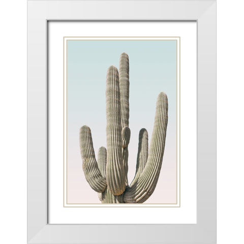 Saguaro White Modern Wood Framed Art Print with Double Matting by Pienaar, Kathrin