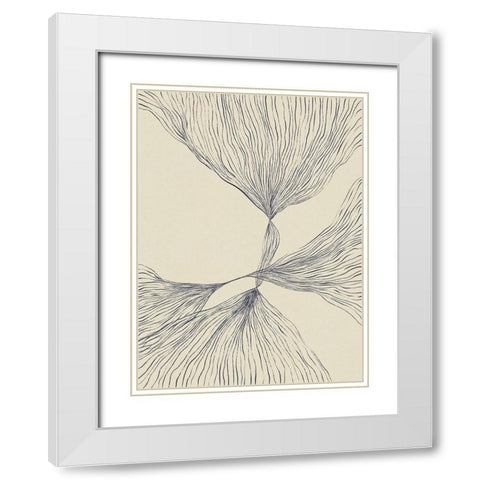 Interaction #2 White Modern Wood Framed Art Print with Double Matting by Galitsyna, Alisa