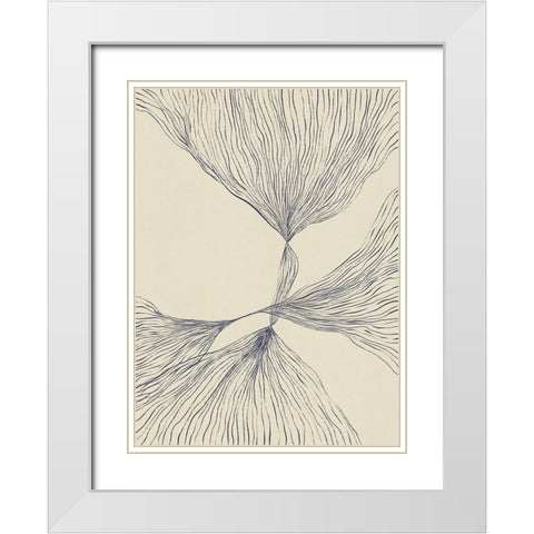 Interaction #2 White Modern Wood Framed Art Print with Double Matting by Galitsyna, Alisa