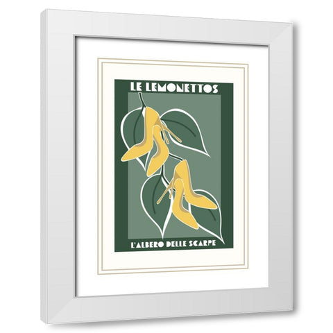 Shoe tree 2 White Modern Wood Framed Art Print with Double Matting by Manovski, Sarah