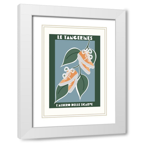 Shoe tree 2 White Modern Wood Framed Art Print with Double Matting by Manovski, Sarah