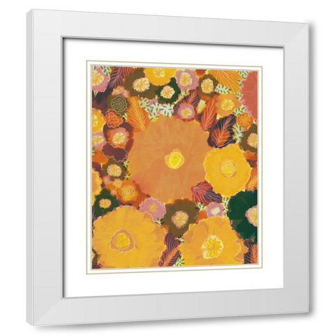 Magic Garden White Modern Wood Framed Art Print with Double Matting by Galitsyna, Alisa
