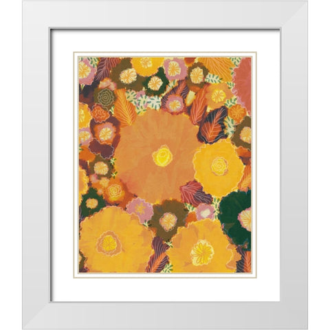 Magic Garden White Modern Wood Framed Art Print with Double Matting by Galitsyna, Alisa