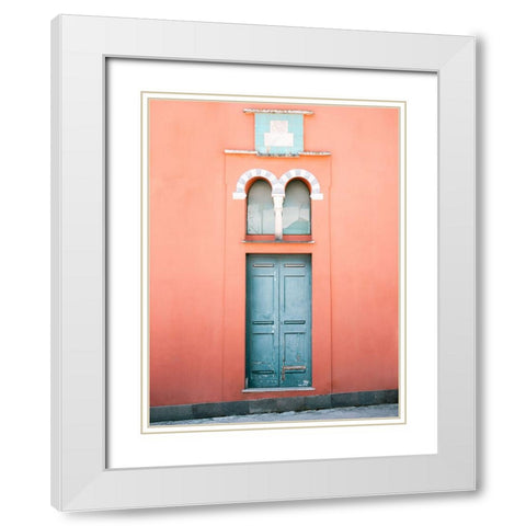 The Capri door White Modern Wood Framed Art Print with Double Matting by Zwart, Raisa