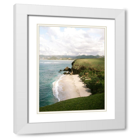 Kuta Lombok White Modern Wood Framed Art Print with Double Matting by Zwart, Raisa