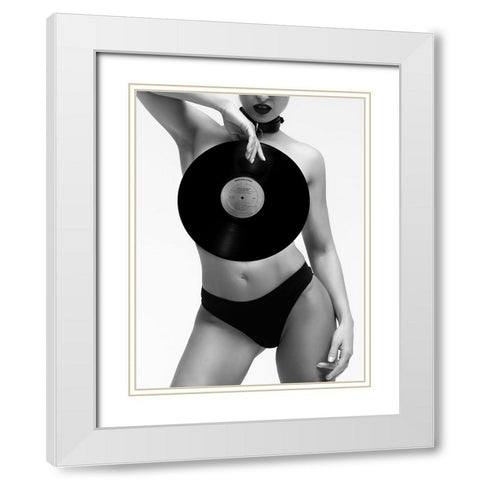 Love It To Death White Modern Wood Framed Art Print with Double Matting by Drake, David