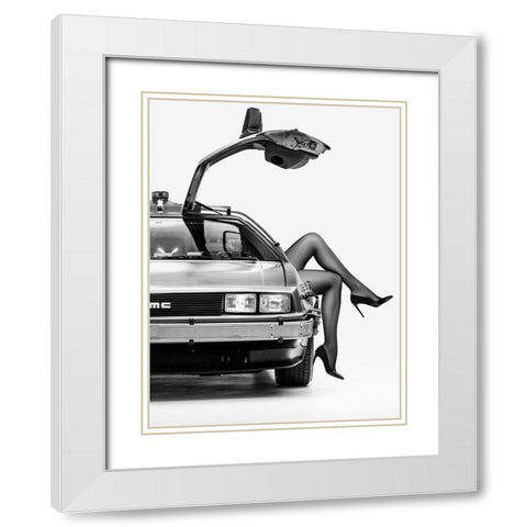 The Future Is Female: Part 3 White Modern Wood Framed Art Print with Double Matting by Drake, David