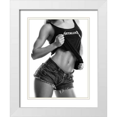 Ride The Lightning White Modern Wood Framed Art Print with Double Matting by Drake, David