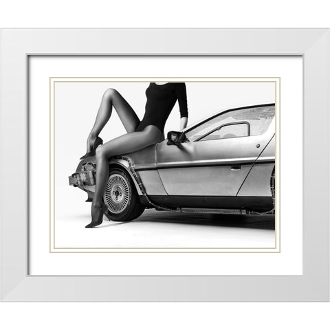 The Future Is Female: Part 2 White Modern Wood Framed Art Print with Double Matting by Drake, David
