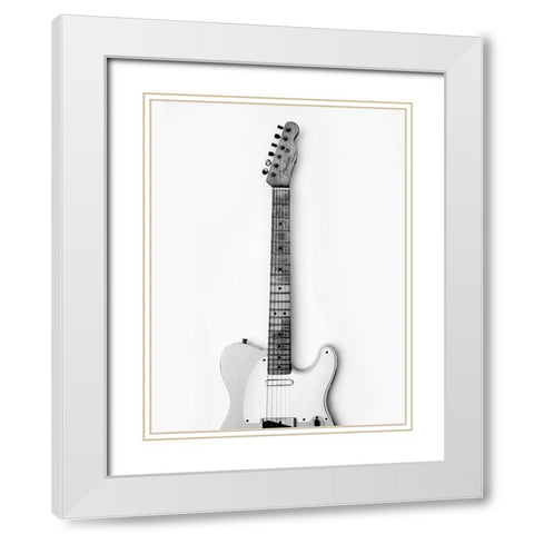 Twang Thang White Modern Wood Framed Art Print with Double Matting by Drake, David