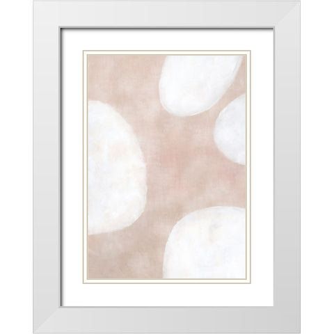 Jae White Modern Wood Framed Art Print with Double Matting by Laiz Blursbyai, Rosana
