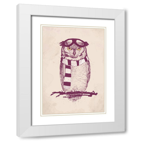 The aviator White Modern Wood Framed Art Print with Double Matting by Solti, Balazs