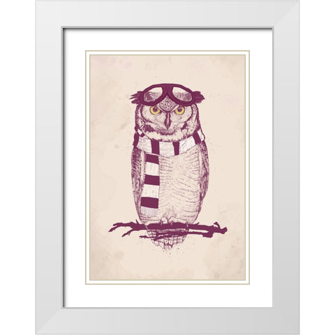 The aviator White Modern Wood Framed Art Print with Double Matting by Solti, Balazs