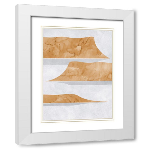 Abstract lake Powell view White Modern Wood Framed Art Print with Double Matting by Laiz Blursbyai, Rosana