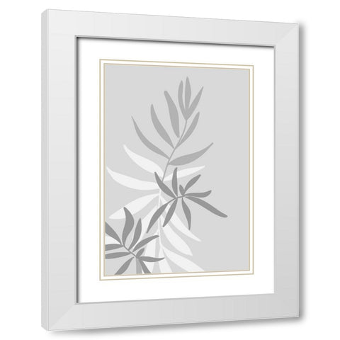 Baahir greenery White Modern Wood Framed Art Print with Double Matting by Laiz Blursbyai, Rosana