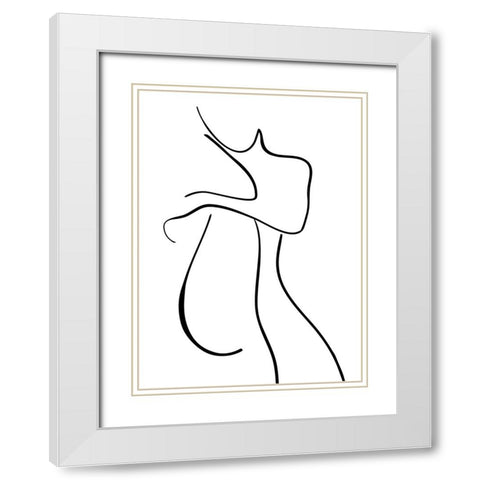 Daydreaming I White Modern Wood Framed Art Print with Double Matting by Laiz Blursbyai, Rosana