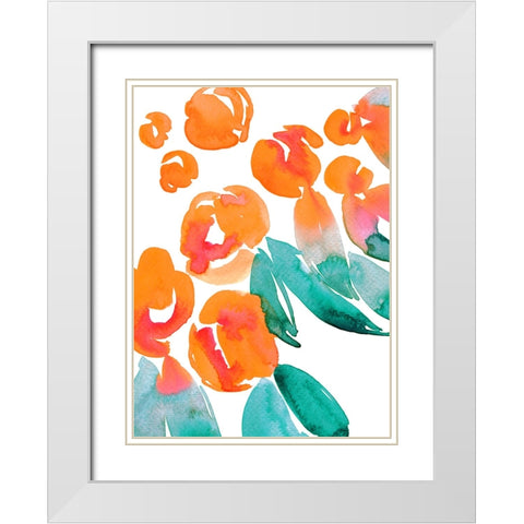 Alicia bouquet II White Modern Wood Framed Art Print with Double Matting by Laiz Blursbyai, Rosana