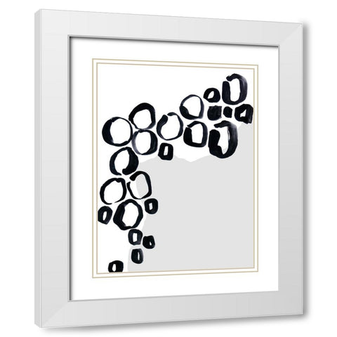 Baigh I White Modern Wood Framed Art Print with Double Matting by Laiz Blursbyai, Rosana
