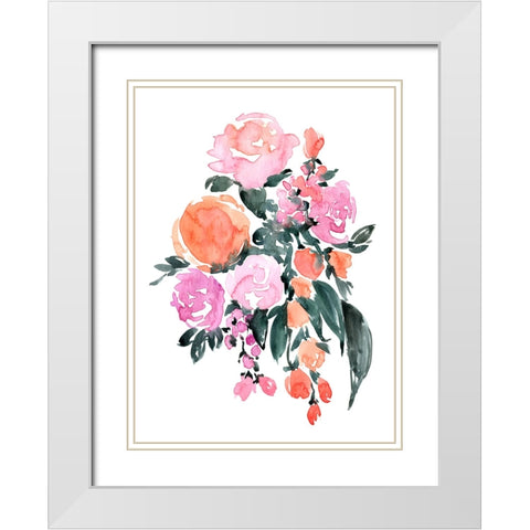Heidi bouquet White Modern Wood Framed Art Print with Double Matting by Laiz Blursbyai, Rosana