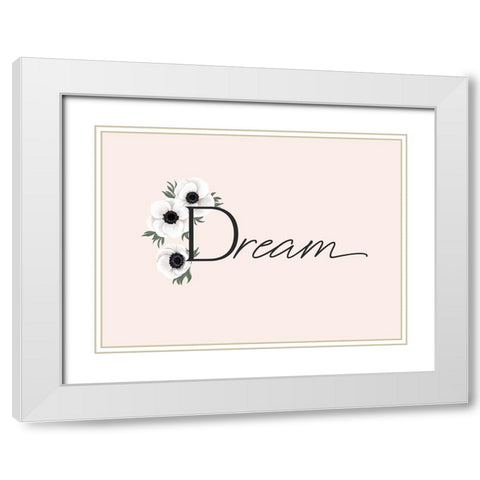 Anemone dream White Modern Wood Framed Art Print with Double Matting by Laiz Blursbyai, Rosana