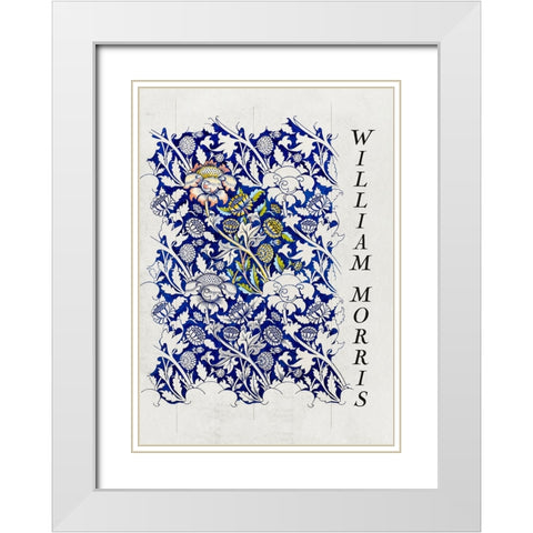 Wey White Modern Wood Framed Art Print with Double Matting by Pictufy