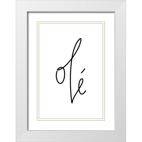 OlAc spanish hurrah! White Modern Wood Framed Art Print with Double Matting by Laiz Blursbyai, Rosana